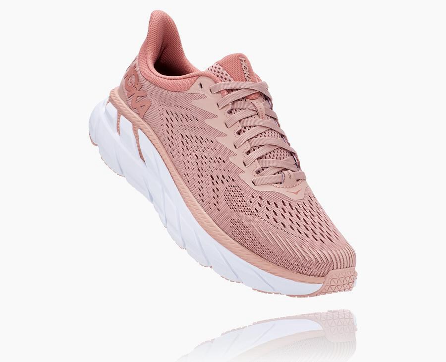 Hoka One One Clifton 7 Löparskor Dam - Rosa - BTLEZ-7351